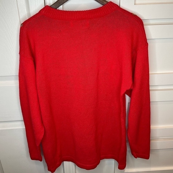 Vintage Christmas sweater… trimmed in sequins & beads, stones & pearls - Picture 7 of 7